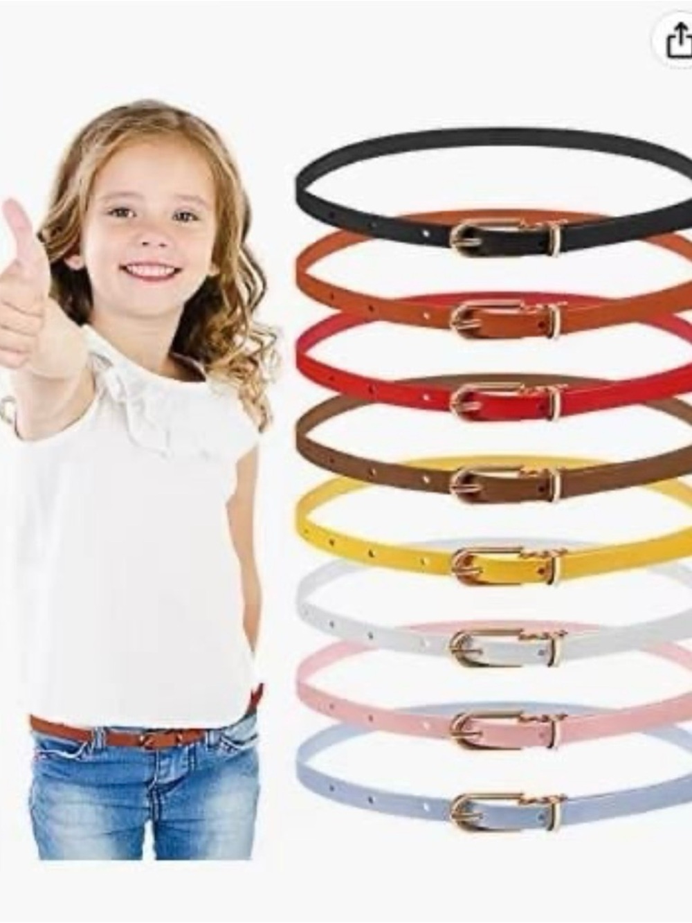 16 pieces girls belts